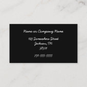 孔雀の羽の名刺 名刺 (裏面)