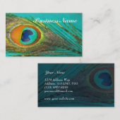 孔雀の羽の名刺 名刺 (正面/裏面)