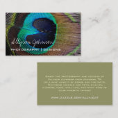 孔雀の羽の名刺 名刺 (正面/裏面)