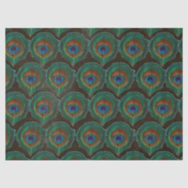 孔雀の羽の大きな緑色の目の分離 薄葉紙