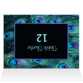 孔雀の羽の戯曲-テーブルの座席番号 (内部横(上))