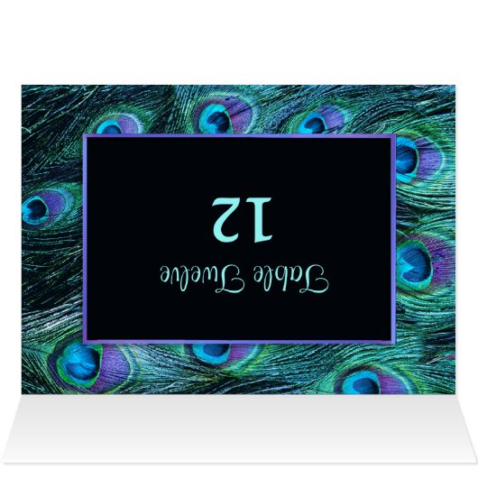 孔雀の羽の戯曲-テーブルの座席番号 (内部横(上))