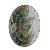 孔雀の羽の投げ矢板 ダーツボード (正面左)