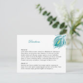 孔雀の羽の挿入物 エンクロージャーカード (スタンド正面)