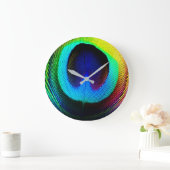 孔雀の羽の時計 ラージ壁時計 (ホーム)