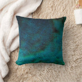 孔雀の羽の枕 クッション (ブランケット)