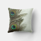 孔雀の羽の枕 クッション (裏面)