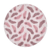 孔雀の羽の模様 カッティングボード (正面)