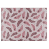 孔雀の羽の模様 カッティングボード (正面)