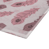 孔雀の羽の模様 カッティングボード (角)