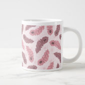 孔雀の羽の模様 ジャンボコーヒーマグカップ (右)