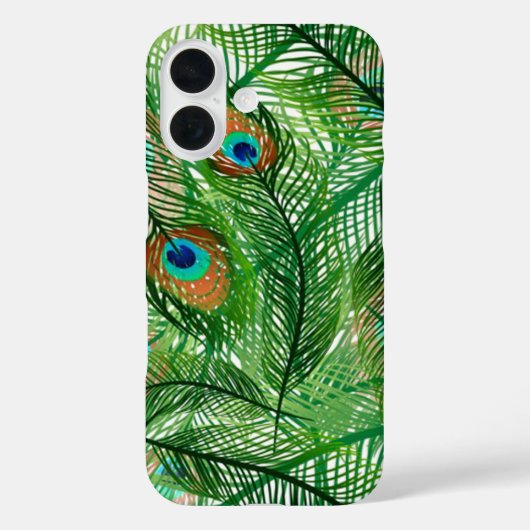 孔雀の羽の模様 Case-Mate iPhoneケース (裏面)
