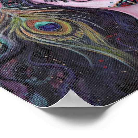 孔雀の羽の死んだポスターの日 ポスター (角)