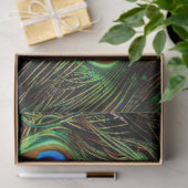 孔雀の羽の背景の切り離しティッシュペーパー 薄葉紙 (ギフト)