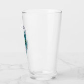 孔雀の羽の芸術 タンブラーグラス (左)