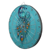 孔雀の羽の芸術 ダーツボード (正面右)