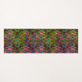 孔雀の羽の蝶の紫ビクトリアンの金ゴールド ヨガマット (正面(横))