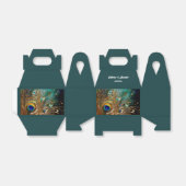 孔雀の羽の豪華なプルーム編集可能文字 フェイバーボックス (折り畳みなし)