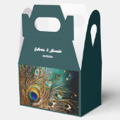 孔雀の羽の豪華なプルーム編集可能文字 フェイバーボックス (オープン)