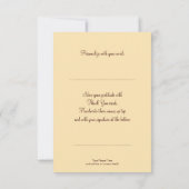 孔雀の羽はノート感謝していしています サンキューカード (裏面)