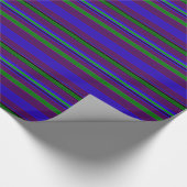 孔雀の羽は包装紙を縞で飾ります ラッピングペーパー (角)