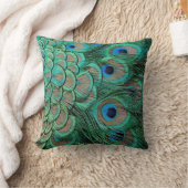 孔雀の羽は枕を包装します クッション (ブランケット)