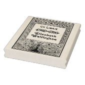 孔雀の羽を広げる #3 エクスリブリス本 ラバースタンプ (スタンプ)