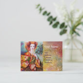 孔雀の羽を持つロマきらめくティックな女性 名刺 (スタンド正面)