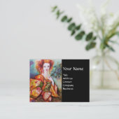 孔雀の羽を持つロマきらめくティックな女性 名刺 (スタンド正面)