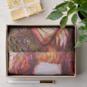 孔雀の羽を持つロマきらめくティックな女性 薄葉紙 (ギフト)