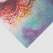 孔雀の羽を持つロマきらめくティックな女性 薄葉紙 (詳細)