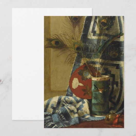 孔雀の羽を持つ静物生活 (正面/裏面)