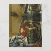 孔雀の羽を持つ静物生活 ポストカード (正面)