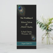 孔雀の羽を黒い結婚式 プログラム (スタンド正面)