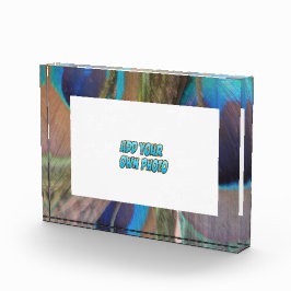 孔雀の羽カスタマイズ可能なフォトブロック フォトブロック