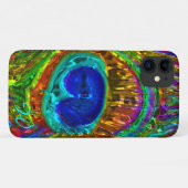 孔雀の羽ガラスアート1 Case-Mate iPhoneケース (裏面(横))