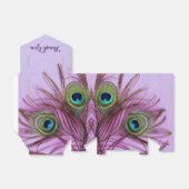 孔雀の羽サンキューパーティーの好意ボックス フェイバーボックス (折り畳みなし)