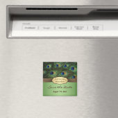 孔雀の羽デイトマグネットを保存 マグネット (インサイチュ (食洗機))