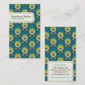 孔雀の羽パターン名刺 名刺 (正面/裏面)