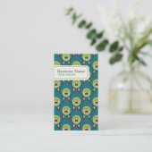 孔雀の羽パターン名刺 名刺 (スタンド正面)