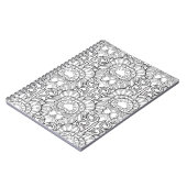 孔雀の羽パターン落書き ノートブック (左側)