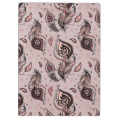 孔雀の羽パターン クリップボード (裏面)