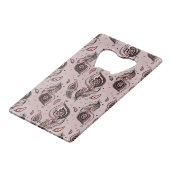 孔雀の羽パターン クレジットカード栓抜き (裏面アングル)