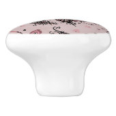 孔雀の羽パターン セラミックノブ (側面)