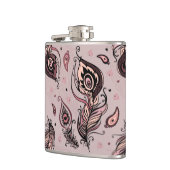 孔雀の羽パターン フラスク (左)