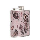 孔雀の羽パターン フラスク (右)