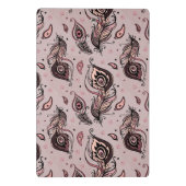 孔雀の羽パターン ミニクリップボード (裏面)