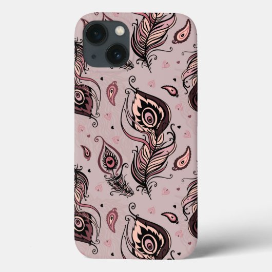 孔雀の羽パターン Case-Mate iPhoneケース (裏面)