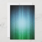 孔雀の羽ブライダルシャワーの招待 招待状 (裏面)