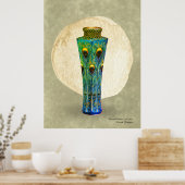 孔雀の羽プリント、バリューポスター紙(マット) ポスター (キッチン)